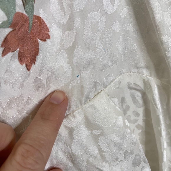 LPA Dress 164 in Floral Leopard Ruffle Silk Blend - Picture 9 of 11